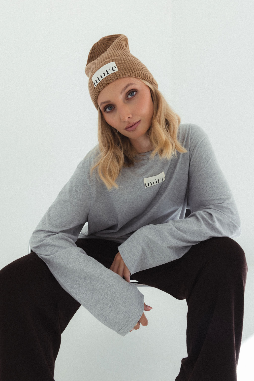 MÓRE Jersey Longsleeve unisex schwarz-weiß gestreift – Bild 3