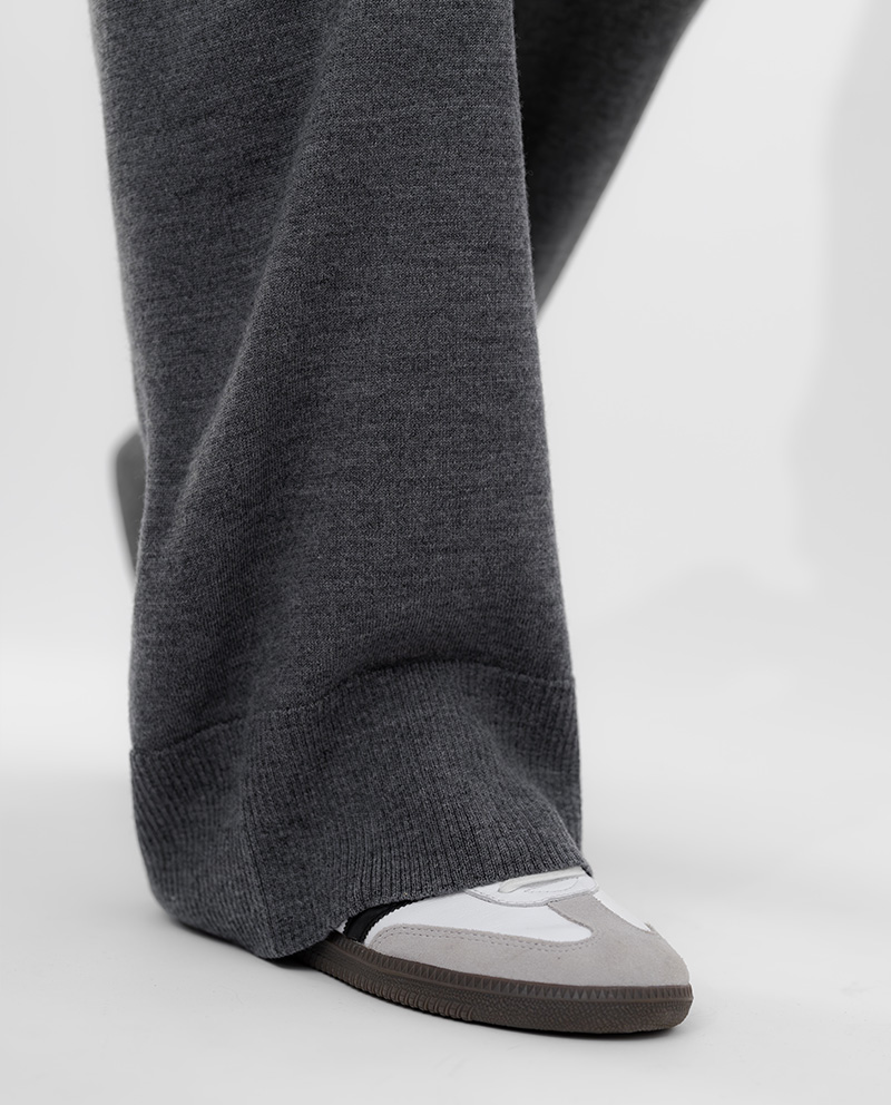 MÓRE Merino Strickhose anthrazit – Bild 2