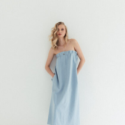 MÓRE Jeanskleid light denim