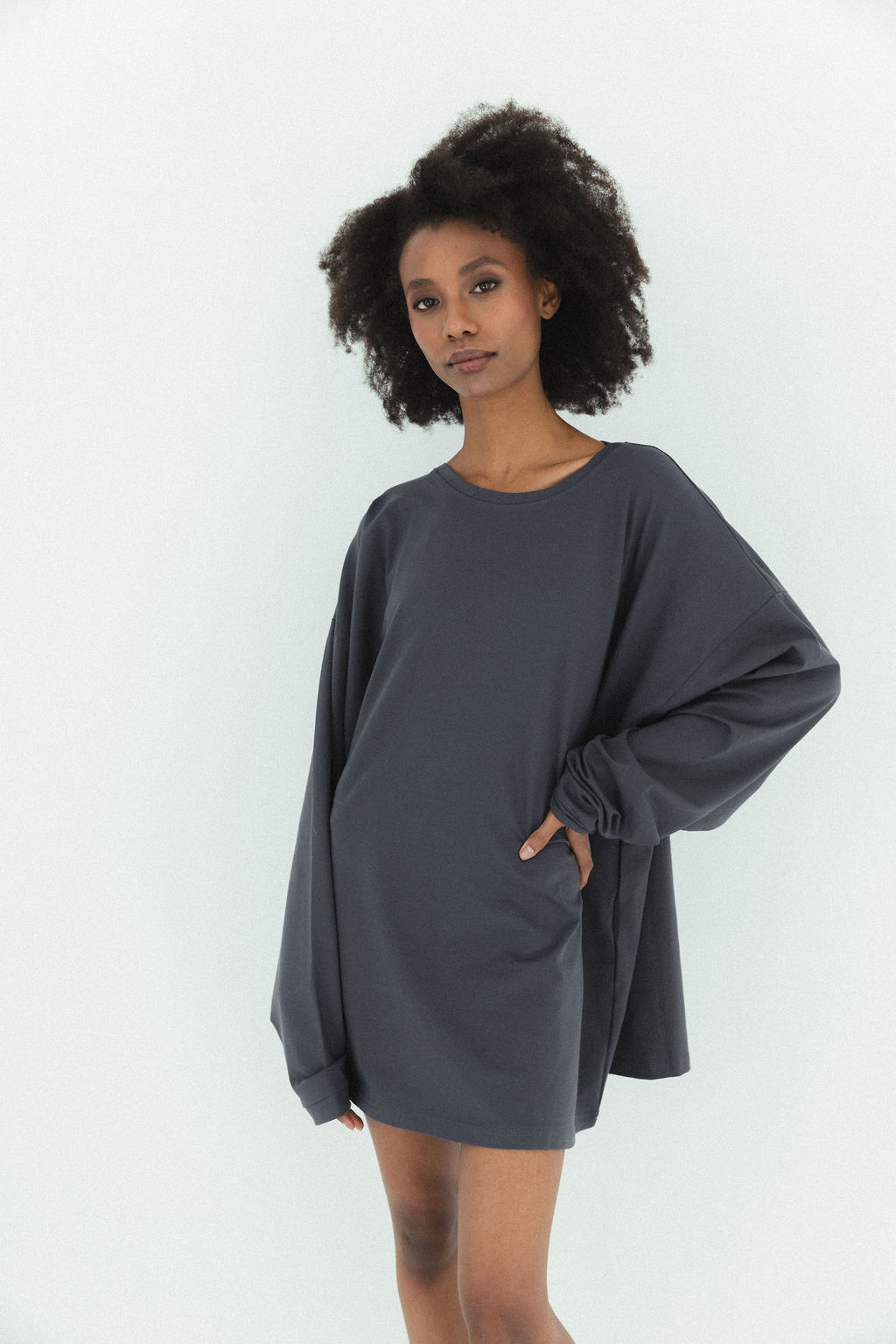 MÓRE Jersey Longsleeve unisex anthrazit – Bild 2