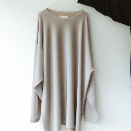 MÓRE Glitzerkleid beige