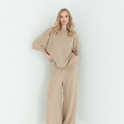 MÓRE Strickhose im "Boucle Design" - mocha
