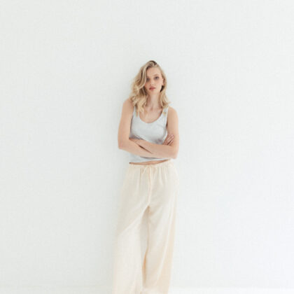 MÓRE SATINHOSE champagner