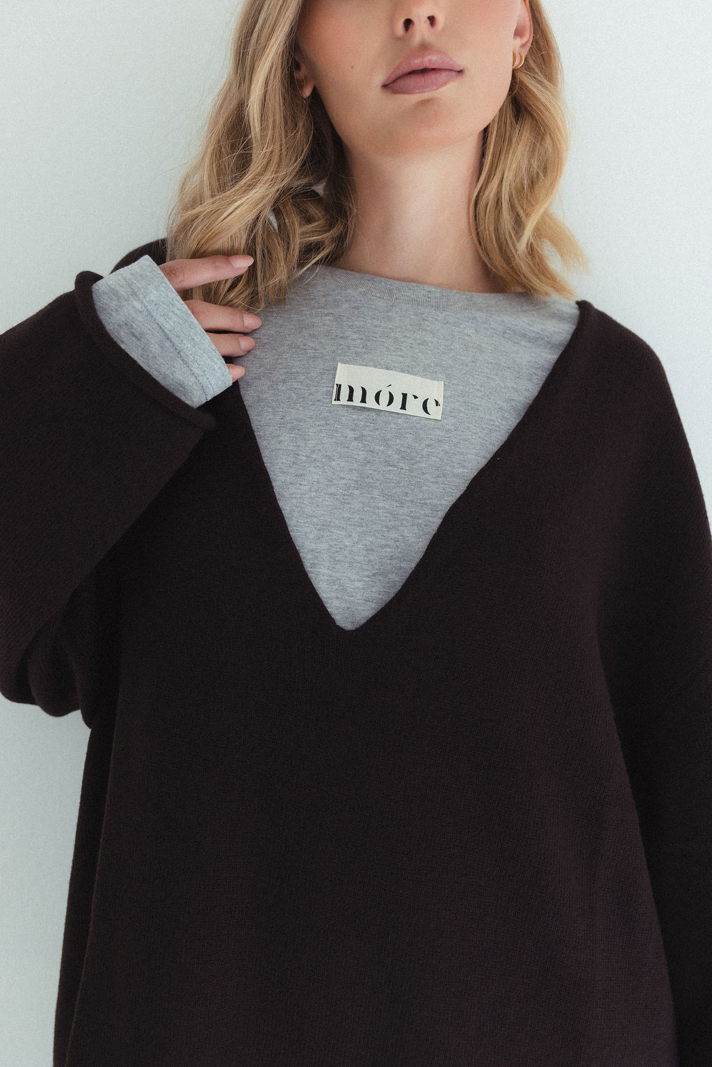 MÓRE BROWN Merino-Strickpullover – Bild 7