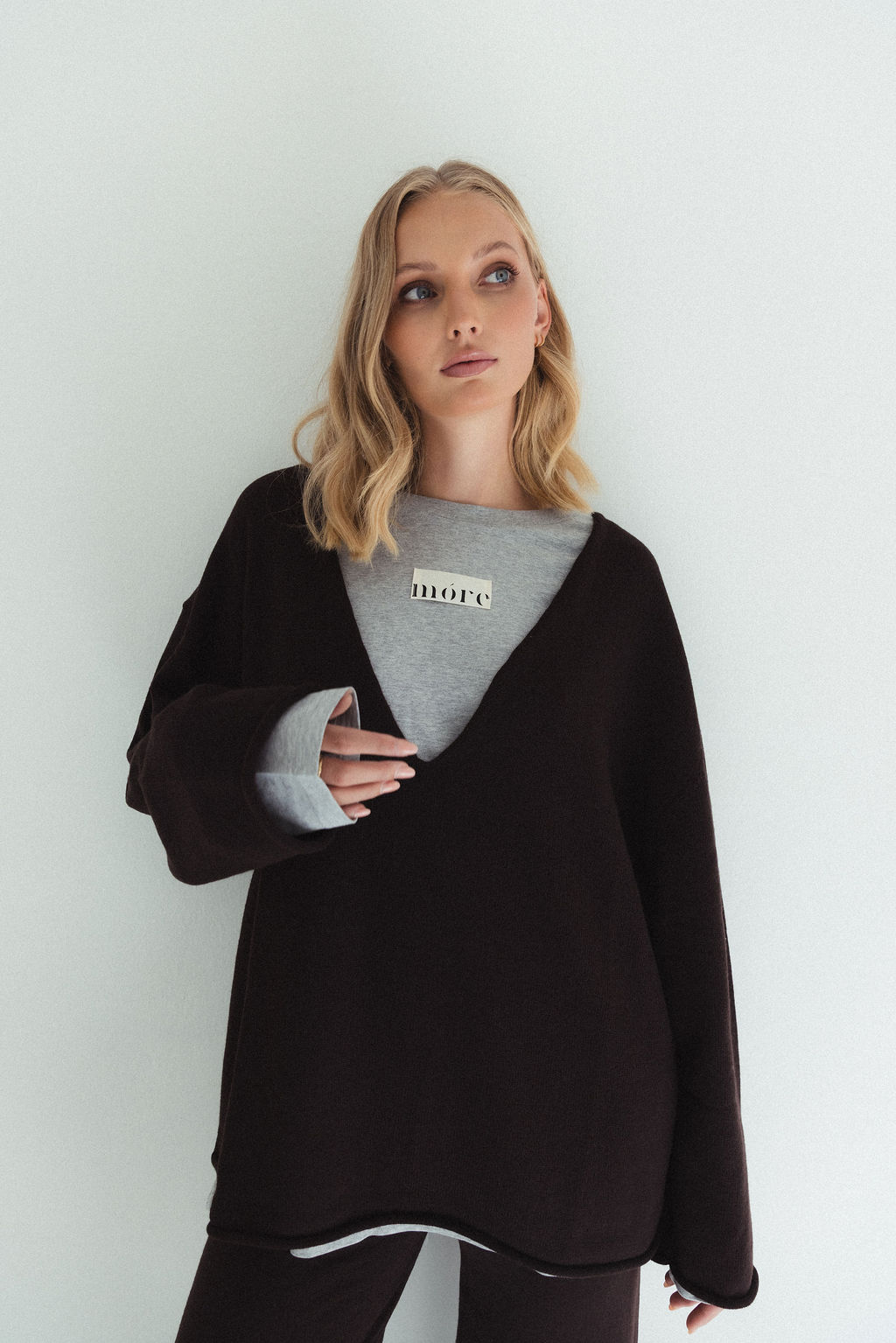 MÓRE BROWN Merino-Strickpullover – Bild 5