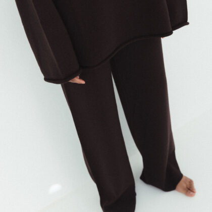 MÓRE BROWN Merino-Strickhose