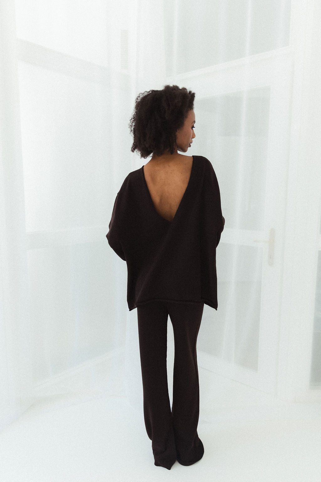 MÓRE BROWN Merino-Strickpullover – Bild 3